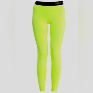 nike neon yellow leggings